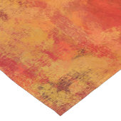 painted red yellow art abstract korte tafelloper (Hoek)