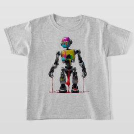 Painted Robot Cool Uniek Ontwerp T-shirt
