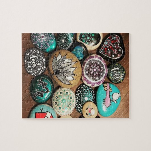 Painted Rock Puzzle Legpuzzel (Horizontaal)