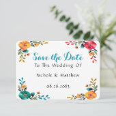Painted Romance bruiloft Save The Date (Staand voorkant)
