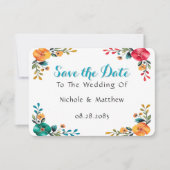 Painted Romance bruiloft Save The Date (Voorkant)