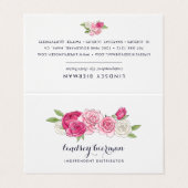 Painted Roos Lip Product Distributeur Tips & Trick Visitekaartje (Buitenkant ongevouwen)