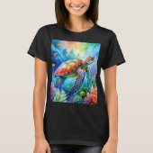 Painted Sea Turtle T-shirt (Voorkant)