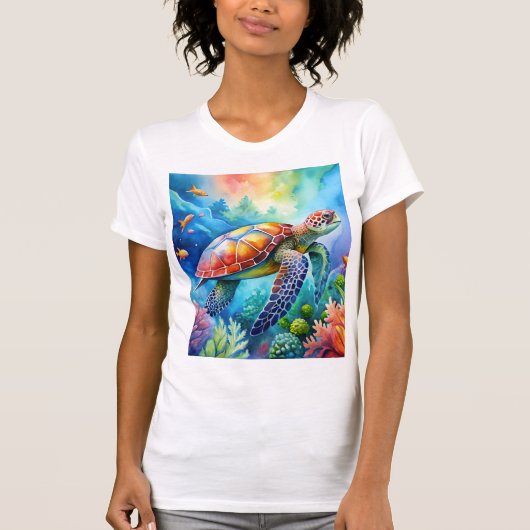 Painted Sea Turtle T-shirt (Voorkant)