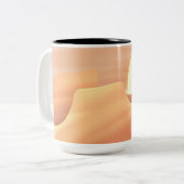 Painted Skies & Desert Vibes Tweekleurige Koffiemok (Voorkant links)