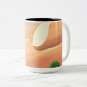 Painted Skies & Desert Vibes Tweekleurige Koffiemok (Voorkant rechts)