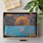 Painted Skull Marigolds Dag van de Dode Decoupage Tissuepapier (Geschenk)