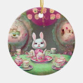 Painted Tea Party Keramisch Ornament (Voorkant)