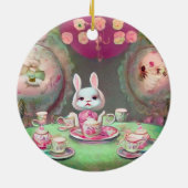 Painted Tea Party Keramisch Ornament (Achterkant)