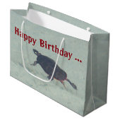 Painted Turtle Gift-bag Large Cadeautasje (Voorkant Gekanteld)