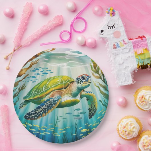 Painted Turtle Papieren Bordje (Feest)