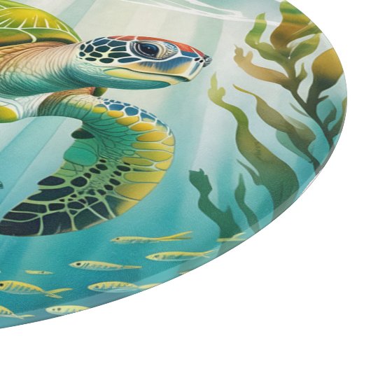 Painted Turtle Snijplank (Hoek)