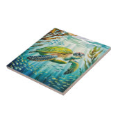 Painted Turtle Tegeltje (Zijkant)