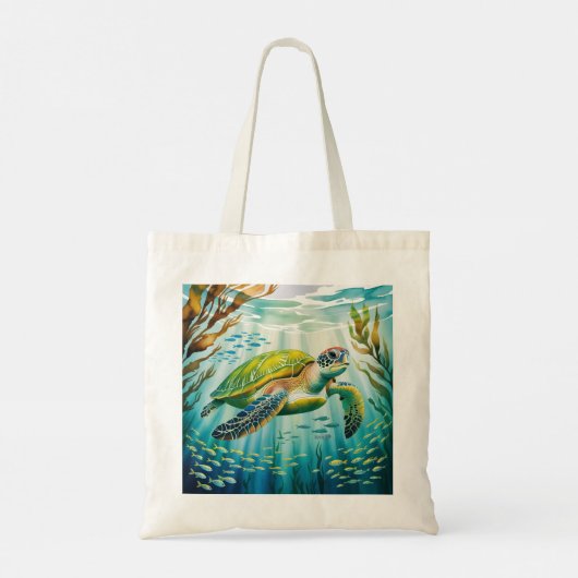 Painted Turtle Tote Bag (Achterkant)