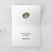 Painted Turtle Verjaardag Wenskaart Kaart (Binnen)