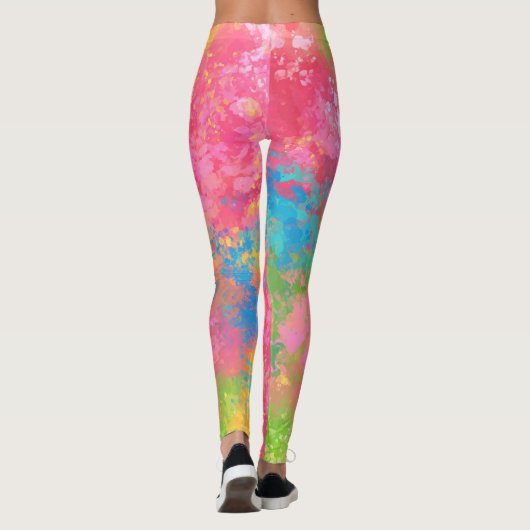 Painted Vibrant Colors Leggings (Achterkant)