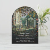 Painted Victoriaans Tuin Romance Vrijgezellenfeest Kaart (Staand voorkant)