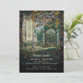 Painted Victoriaans Tuin Romance Vrijgezellenfeest Kaart (Staand voorkant)