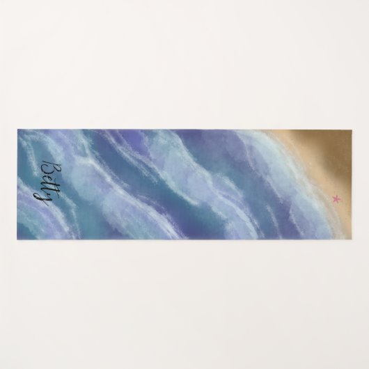 Painted waves Yogamatte Yogamat (Voorkant (horizontaal))