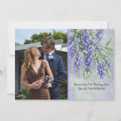 Painted Wisteria Foto toevoegen Dank u Kaarten (Achterkant)