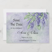 Painted Wisteria Foto toevoegen De datumkaarten op Save The Date (Voorkant)