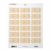 Painted Yellow Daisies Etiket (Full Sheet)