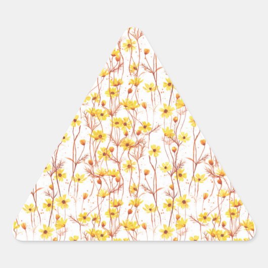 Painted Yellow Daisies Sticker (Voorkant)
