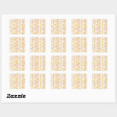 Painted Yellow Daisies Vierkante Sticker (Vel)