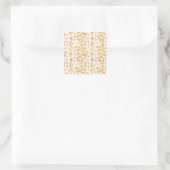 Painted Yellow Daisies Vierkante Sticker (Tas)