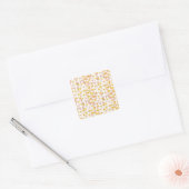 Painted Yellow Daisies Vierkante Sticker (Envelop)