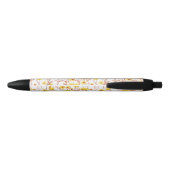 Painted Yellow Daisies Zwarte Inkt Pen (Achterkant)
