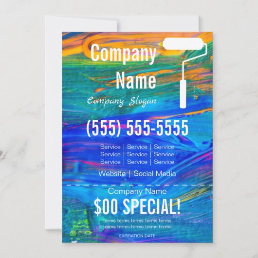 Painter 5x7 brochure kaart (Voorkant)