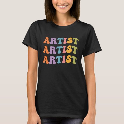 Painter Artis Artwork Grafische Ontwerper T-shirt (Voorkant)