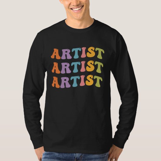 Painter Artis  Artwork Graphic  Designer T-shirt (Voorkant)