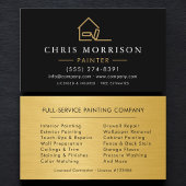 Painter Black Gold Visitekaartje