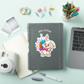 Painter Bunny Sticker - Kleur mijn wereld (iPad Cover)