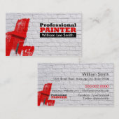 Painter Business card Visitekaartje (Voorkant / Achterkant)