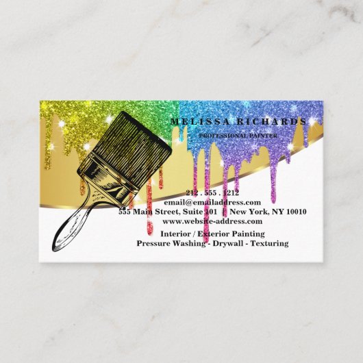 Painter Business Card Visitekaartje (Voorkant)