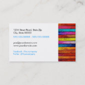 Painter Business Card Visitekaartje (Achterkant)