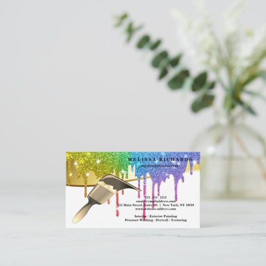 Painter Business Card Visitekaartje (Staand voorkant)