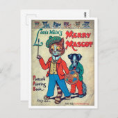 Painter Cat, Louis Wain Briefkaart (Voorkant / Achterkant)