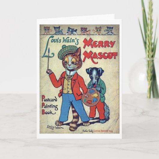 Painter Cat, Louis Wain Kaart (Voorkant)