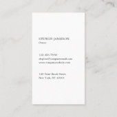 Painter & Decorator Minimal Charcoal Grey White Visitekaartje (Achterkant)