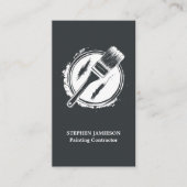 Painter & Decorator Service Grey and White  Visitekaartje (Voorkant)