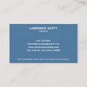 Painter- en decoratorschilderpenseel Modern Blue Visitekaartje (Achterkant)