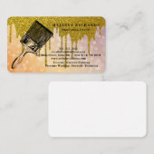 Painter Gold Drip Visitekaartje (Voorkant / Achterkant)