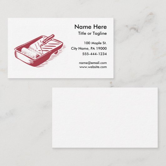 Painter Handyman Visitekaartje (Voorkant / Achterkant)