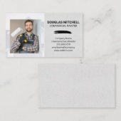 Painter Holding Brush | Contract Worker Visitekaartje (Voorkant / Achterkant)