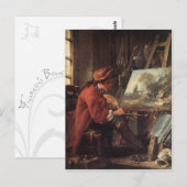 Painter in his Studio - François Boucher Briefkaart (Voorkant / Achterkant)