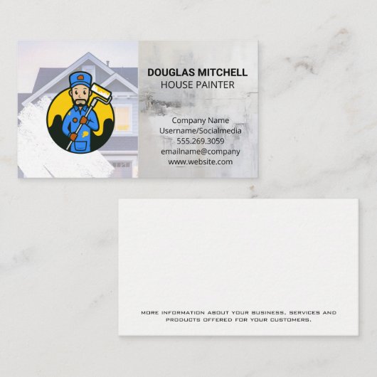 Painter Logo | residentieel Visitekaartje (Voorkant / Achterkant)